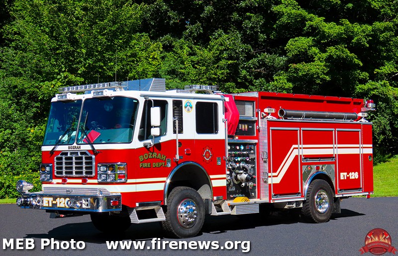 File photo: Bozrah Volunteer Fire Company vehicle. This is an archival department photo, not the incident reported.