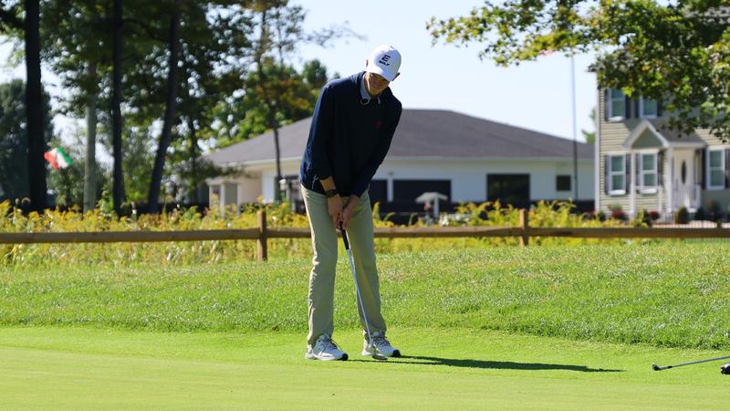 Eastern Connecticut State University golfer pictured in the official WestConn tournament report.