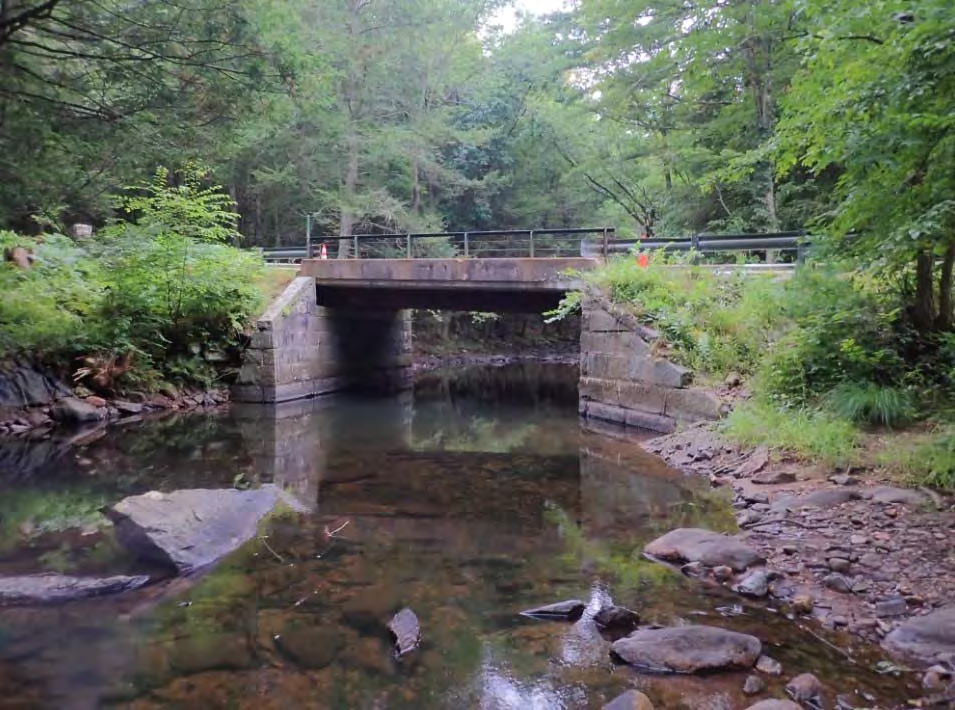 File photo: Ashford Road Bridge No. 04645 over Bigelow Brook in Eastford, shown in a September 2024 CTDOT project report.
