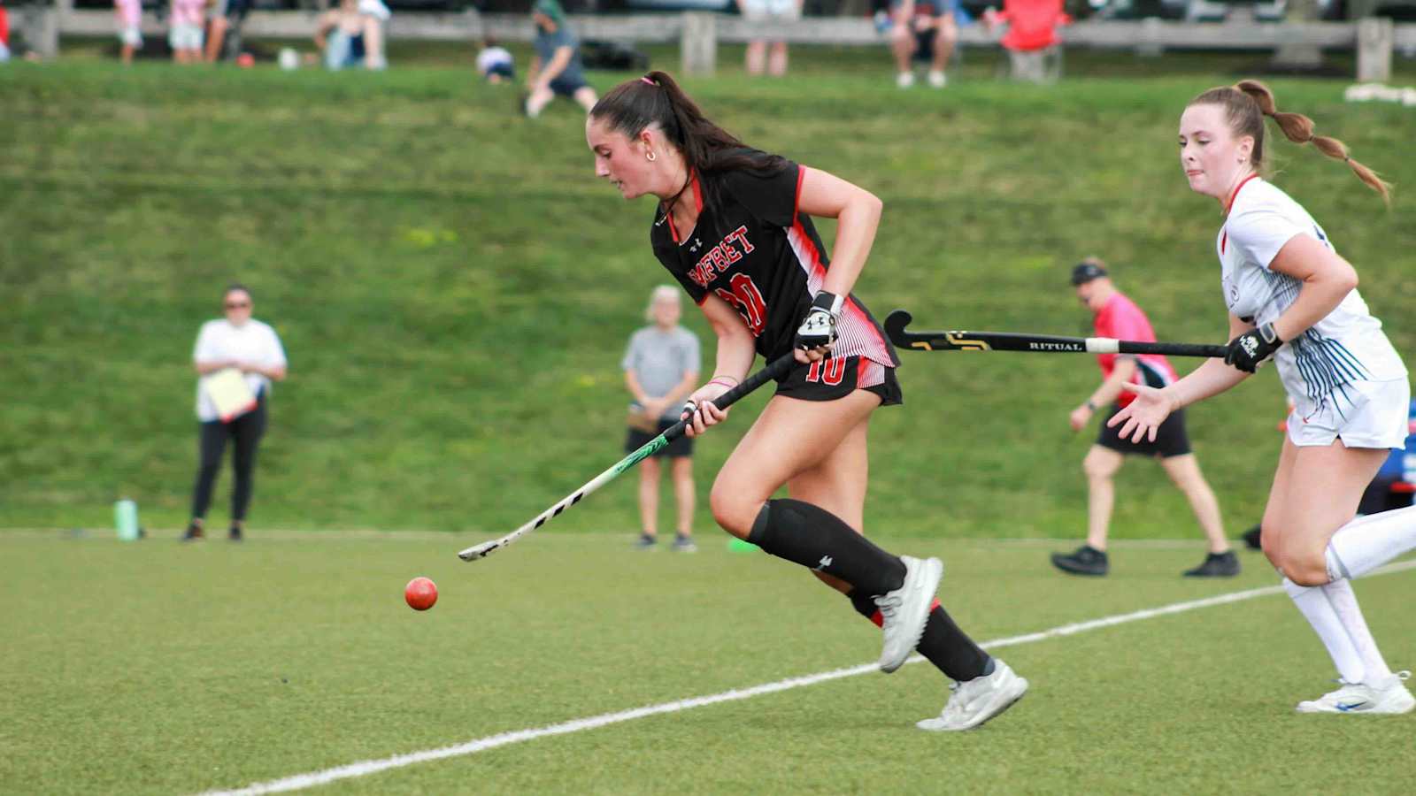 File photo: Pomfret School field hockey in an earlier game. Not the October 2026 wins.