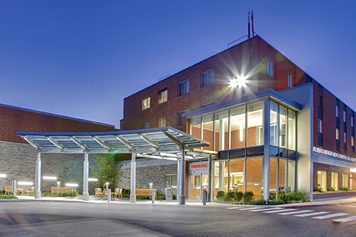 File photo: Day Kimball Hospital’s emergency department exterior.