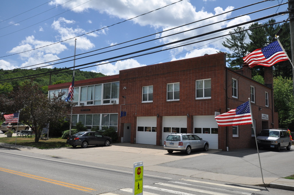 File photo: Sprague town offices in Baltic, where the town lists pantry service. Not a photograph of a food distribution or the closure.