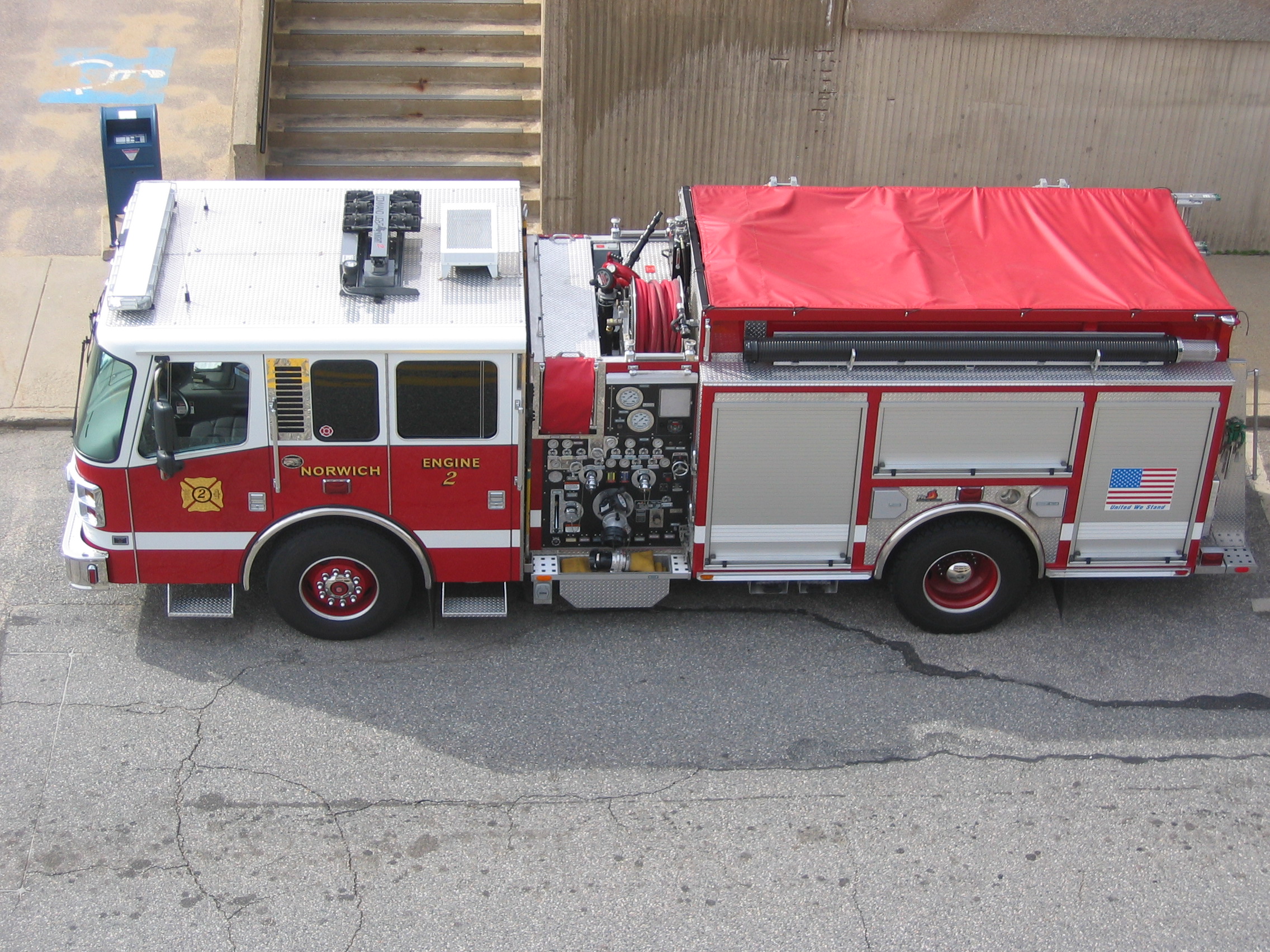 File photo: Norwich Fire Department vehicle. This photograph does not show the incident reported.