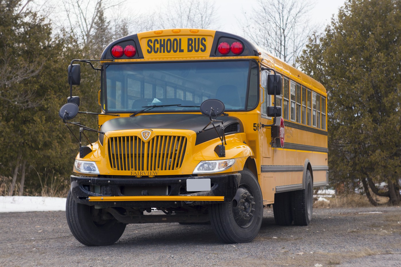 File photo: Yellow school bus on a road; not the people, place or event in this story